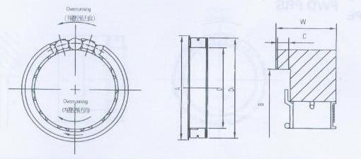 FWD CRS超越單向離合器結(jié)構(gòu)圖